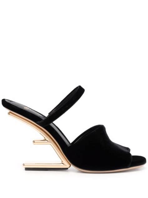 fendi velvet sandals|farfetch Fendi sandals.